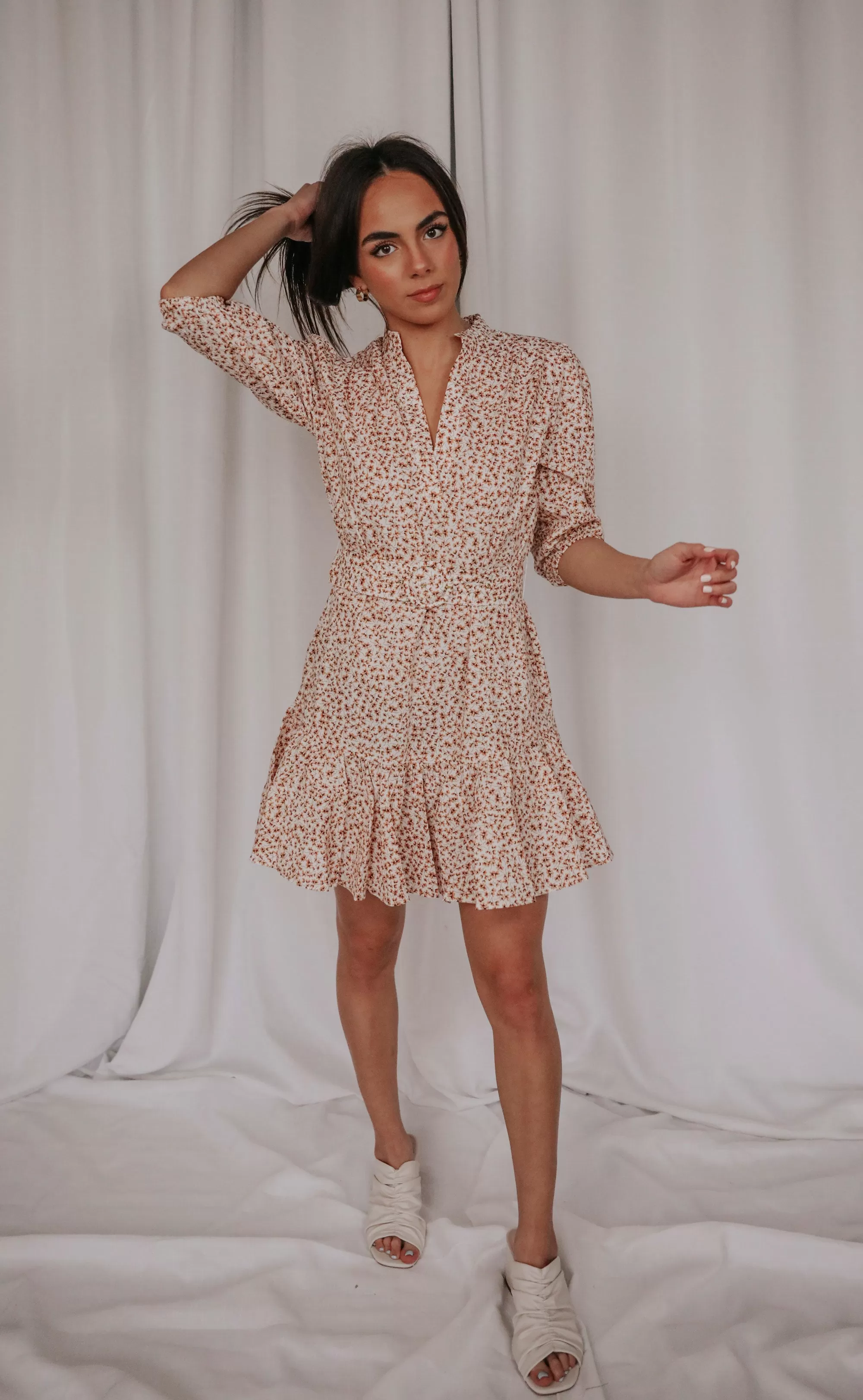 minkpink: freya belted mini dress