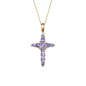 Oasis Iolite Cross Pendant