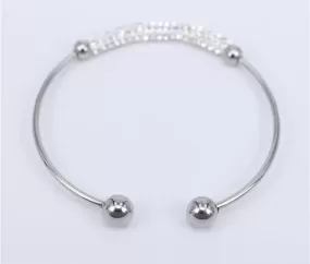 Open crystal bracelet, wedding,cuff,women,#035Ob-35