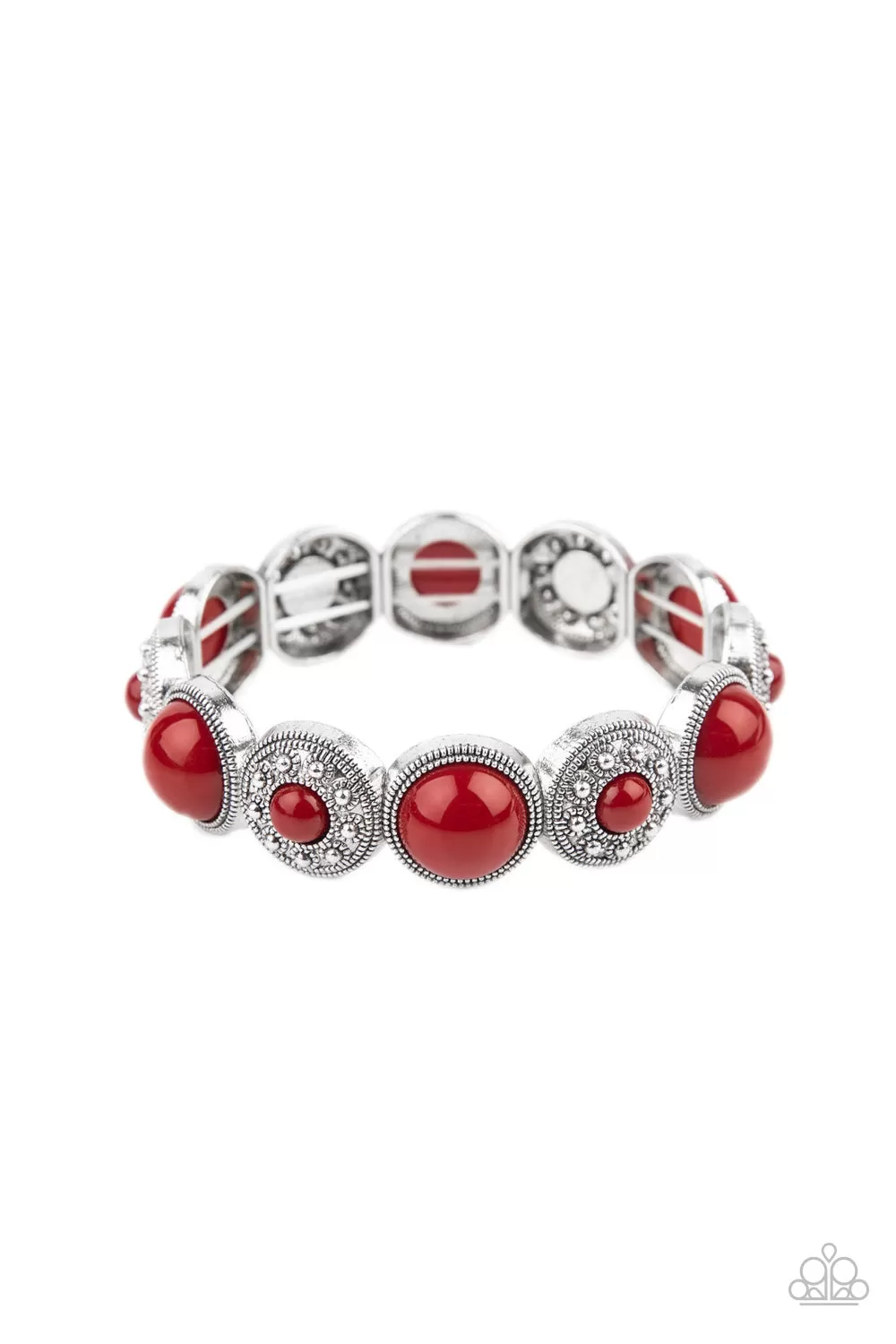 Paparazzi Garden Flair - Red Stretchy Bracelet