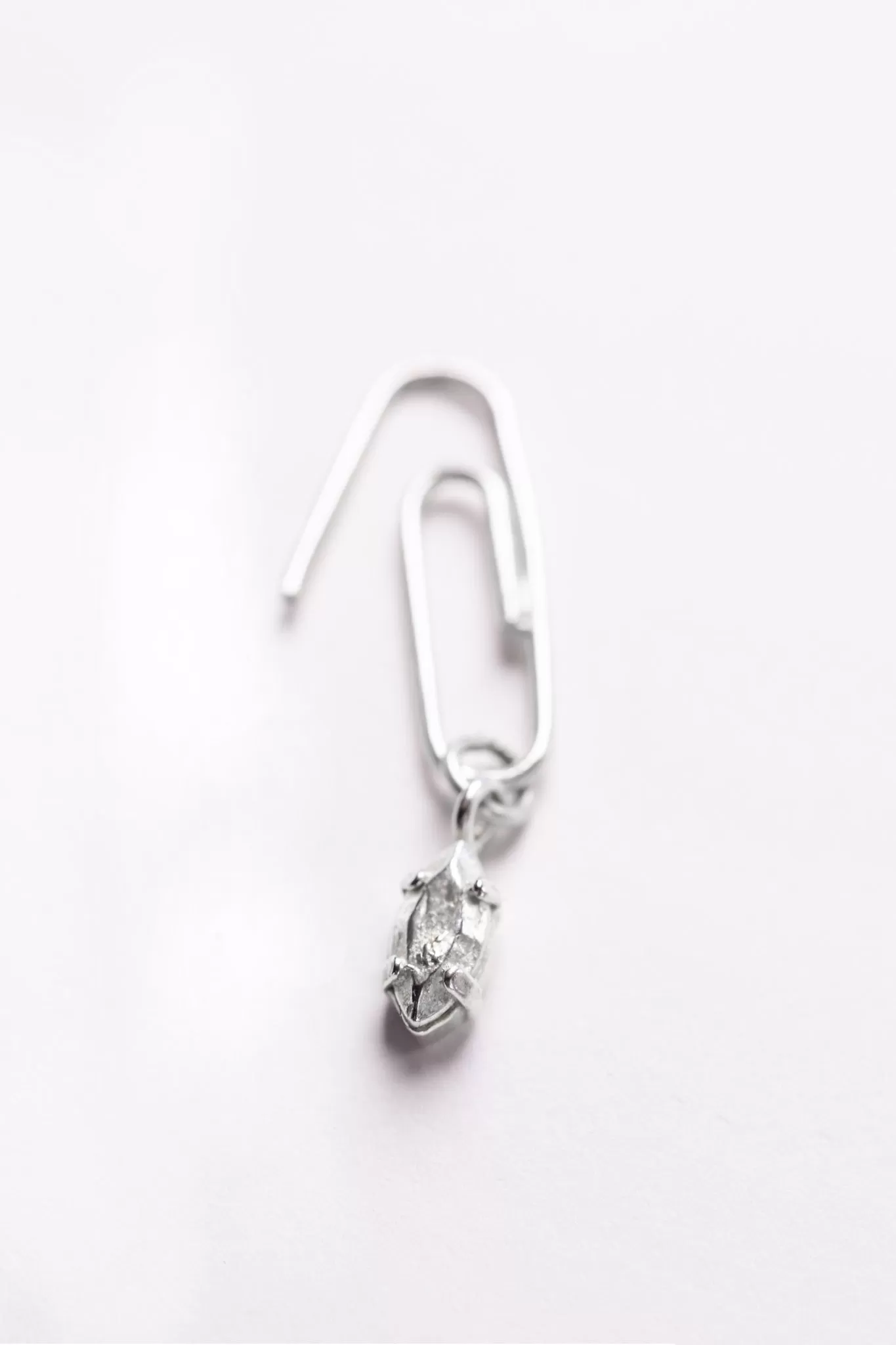 Paperclip Earring | Silver