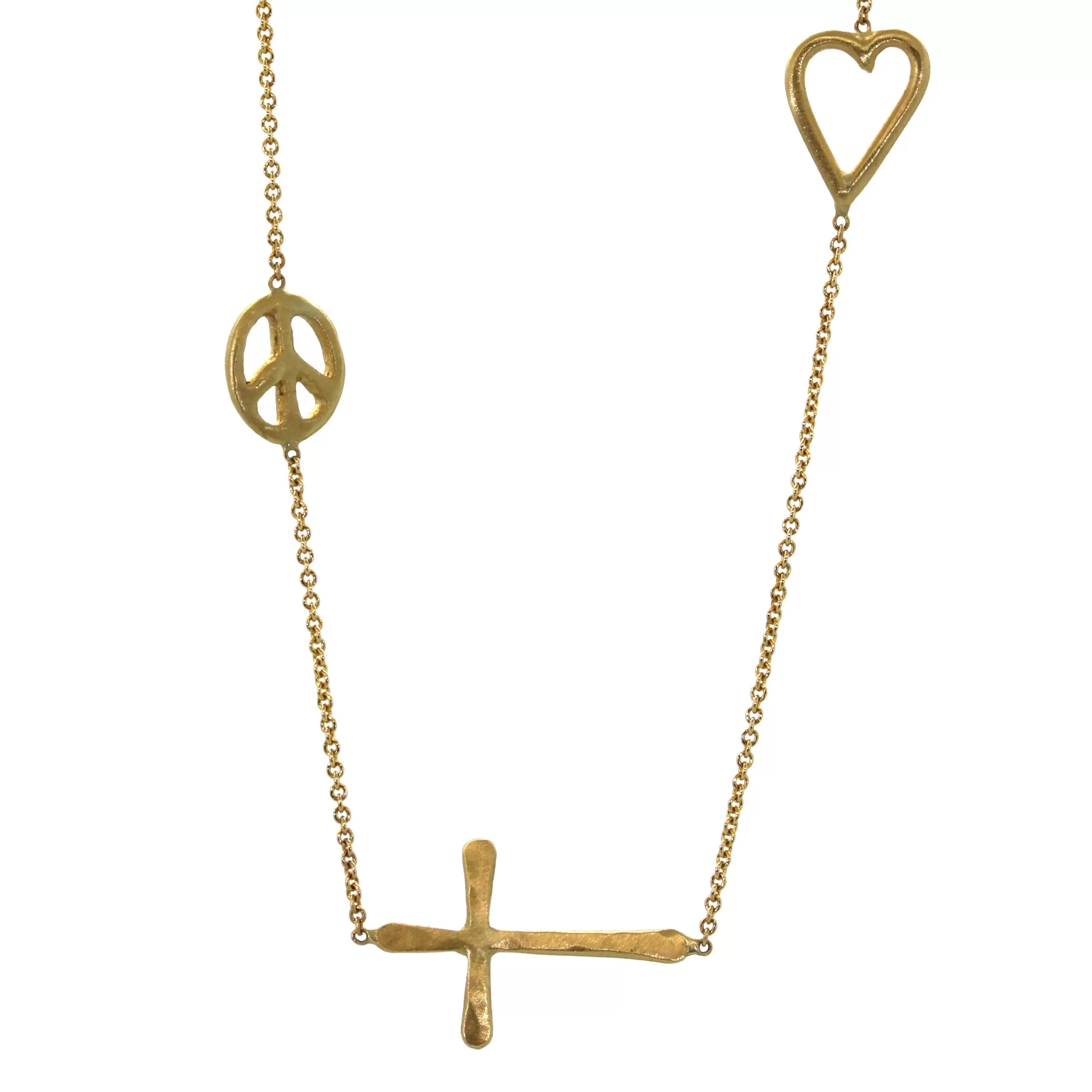 Peace, Faith, Love Necklace