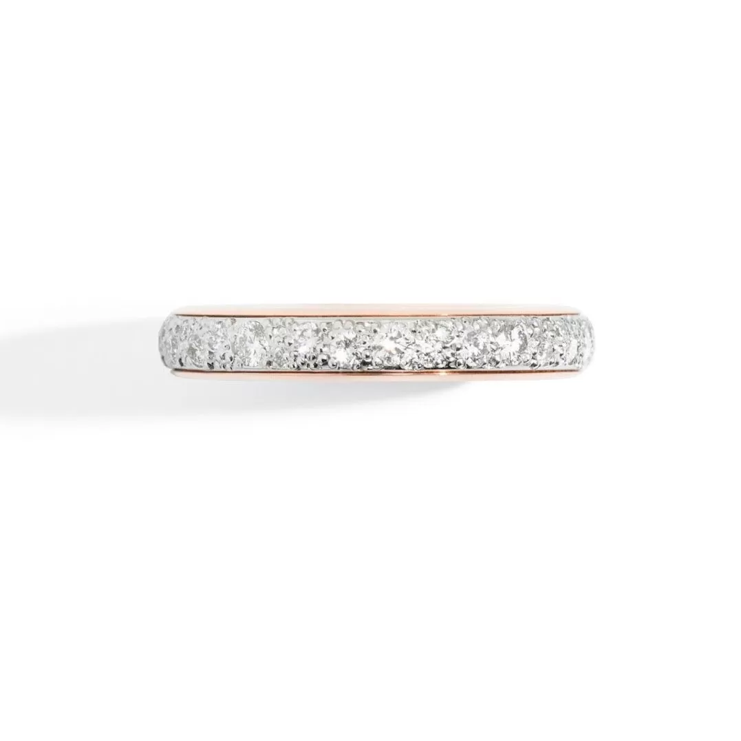 Pomellato - Iconica - Diamond Band Ring, 18K Rose Gold