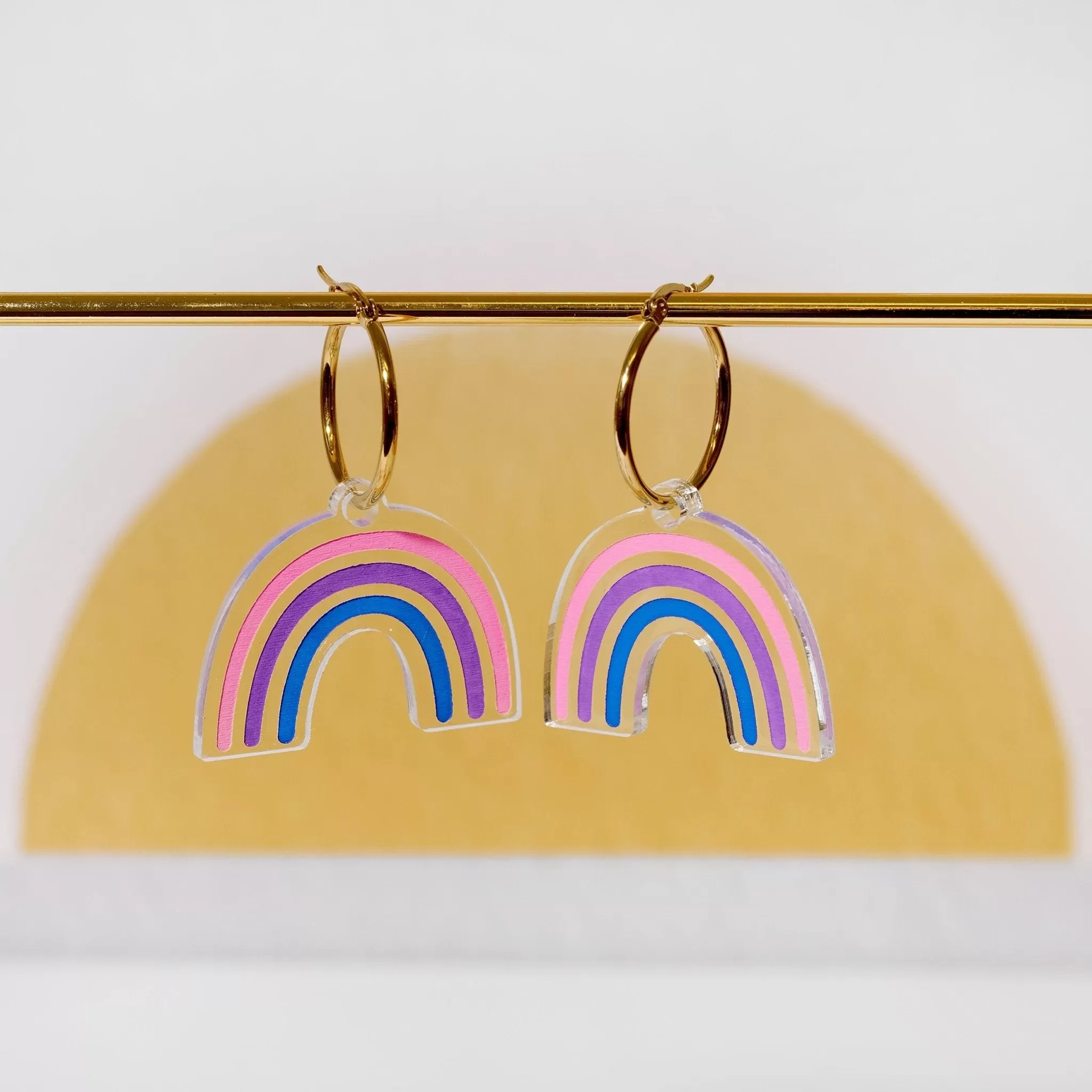 Pride Rainbows 🏳️‍🌈 - Bisexual Rainbow Hoop Earrings