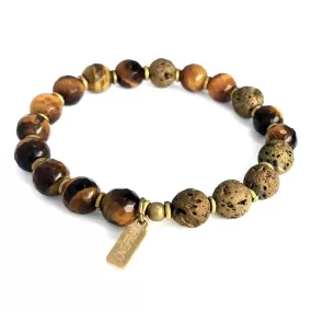 Prosperity Tigers Eye Essential Oil Diffuser Bracelet