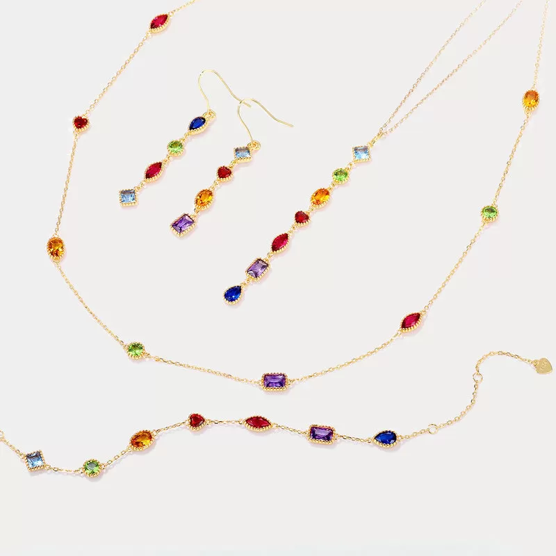 Rainbow Gem Necklace