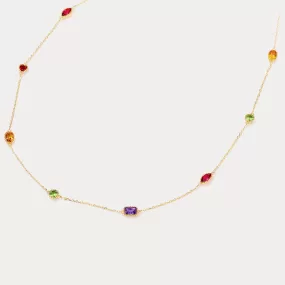 Rainbow Gem Necklace