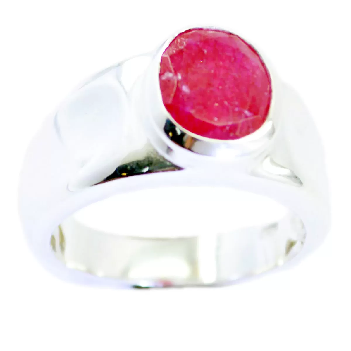 Riyo Adorable Gem Indianruby 925 Sterling Silver Rings Jewelry News