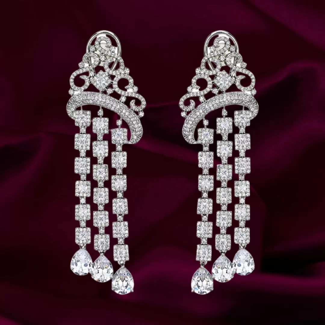 Roopsi Statement Earrings Designer Indian Jewelry by Jaipur Rose