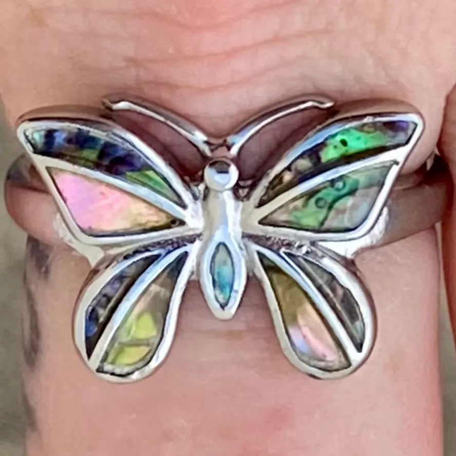 Sea Shell Butterfly Ring - R169