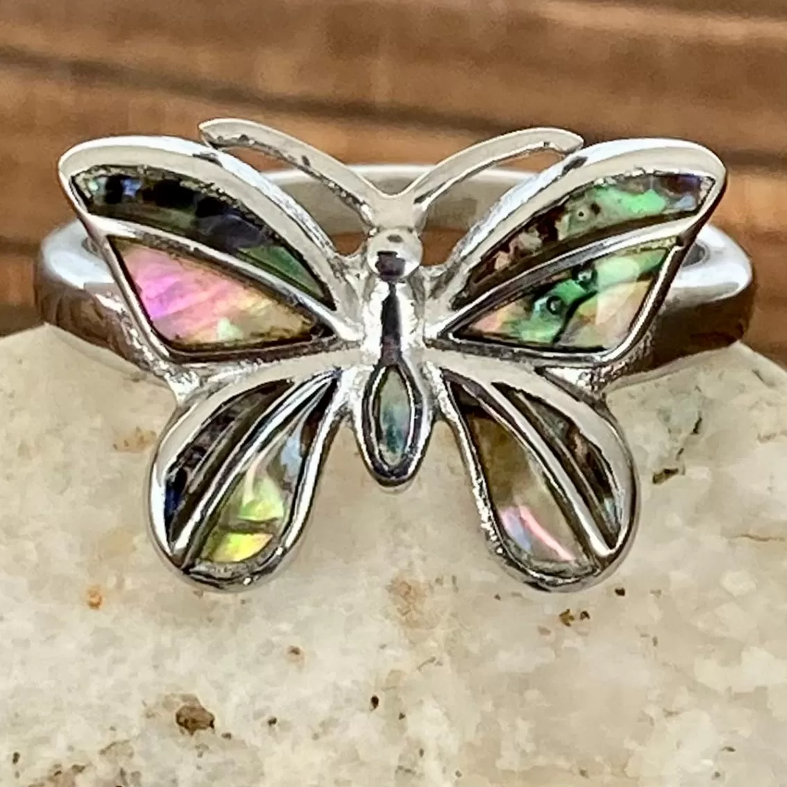 Sea Shell Butterfly Ring - R169