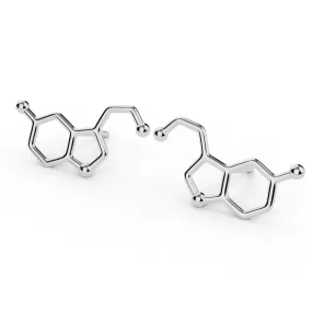 serotonin studs | silver