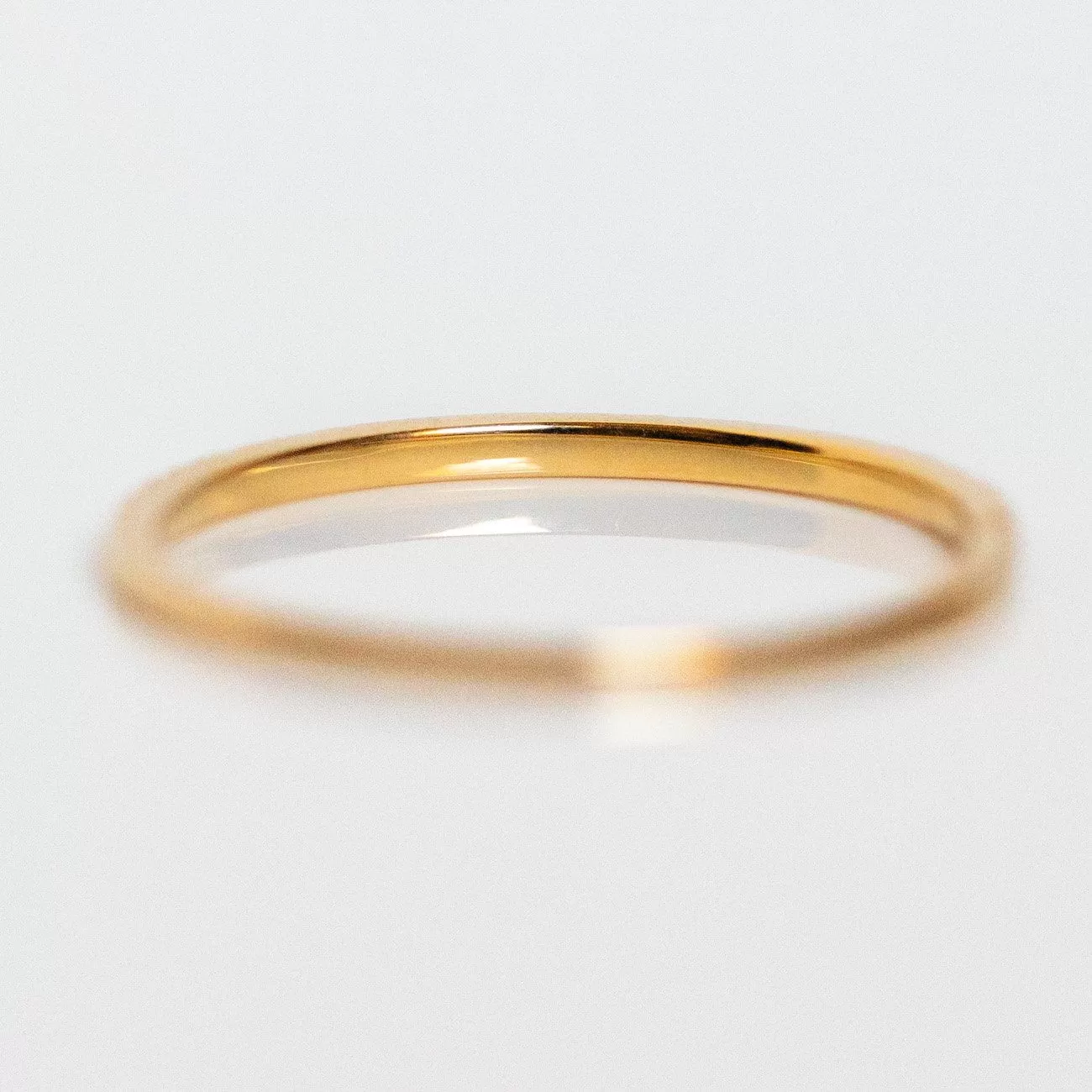 Solid Gold Simple Pave Diamond Band