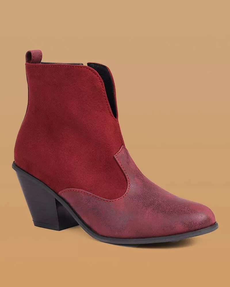 Split Joint Ankle Boots