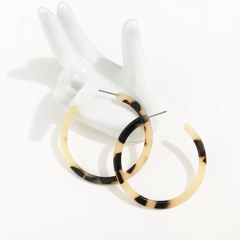 Stein Acetate Earrings