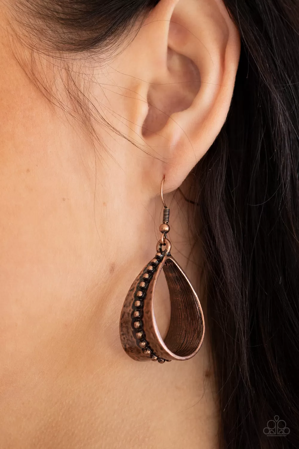 STIRRUP Some Trouble Copper-Earrings