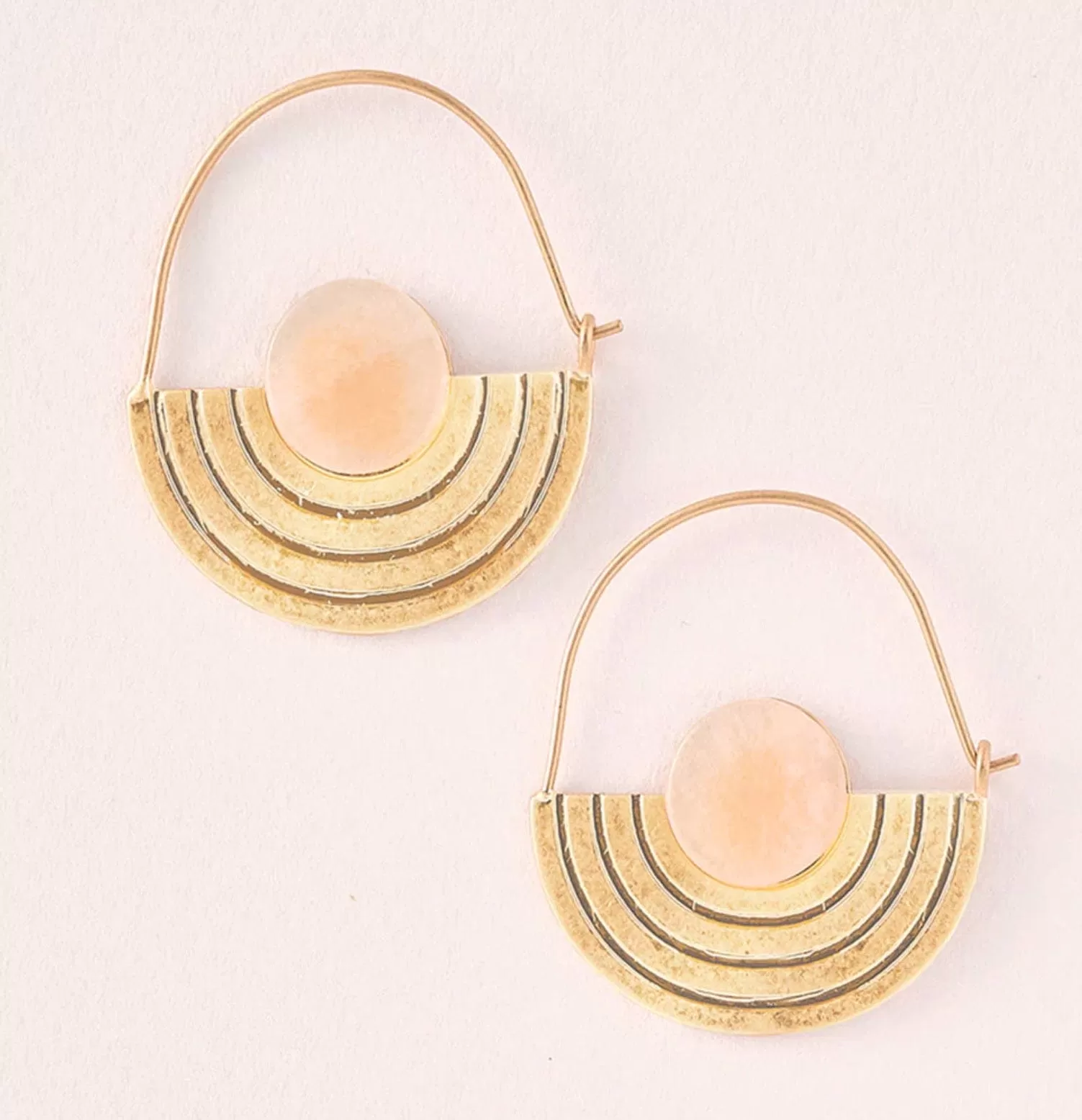 Sunstone Orbit Earring