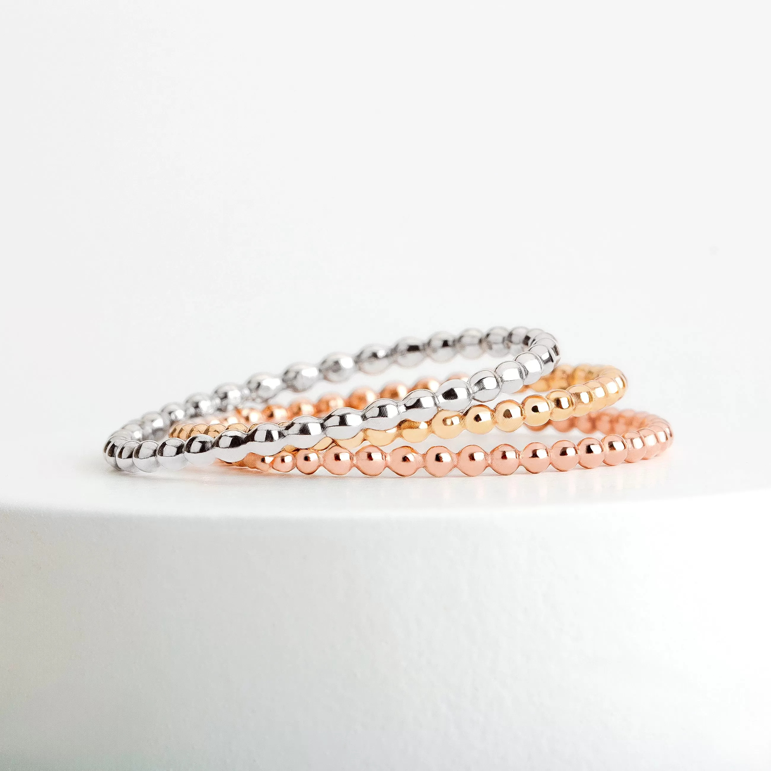 Trio of Dot Stacking Rings