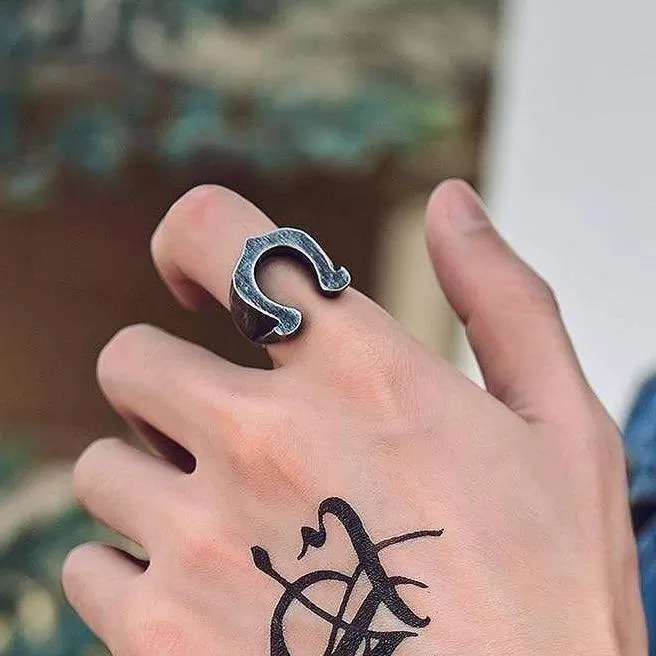 Viking Horseshoe Ring