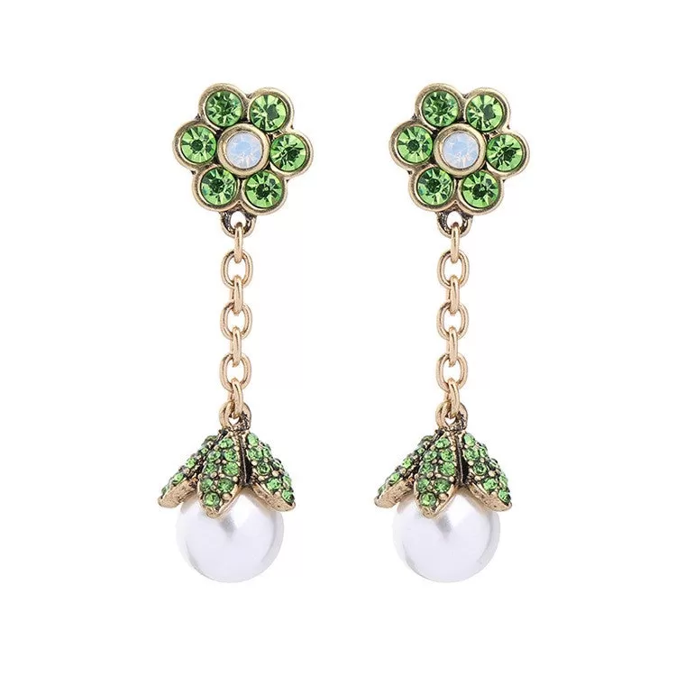 VINITA - Vine Pearl Earrings