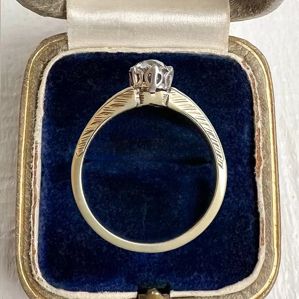 Vintage Solitaire Engagement Ring, Circular Brilliant 0.50ct.