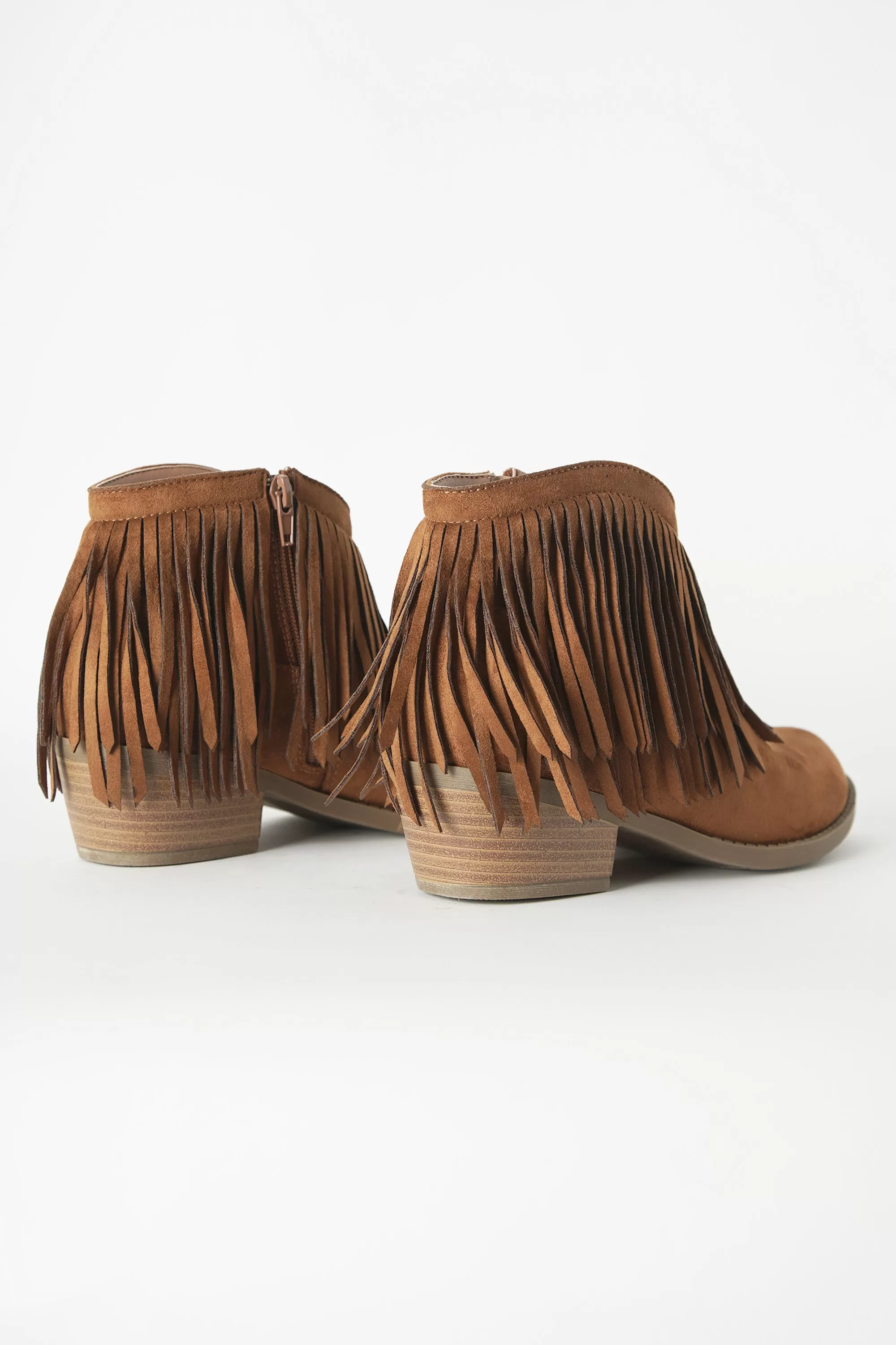 Western Fringe Ankle Boots