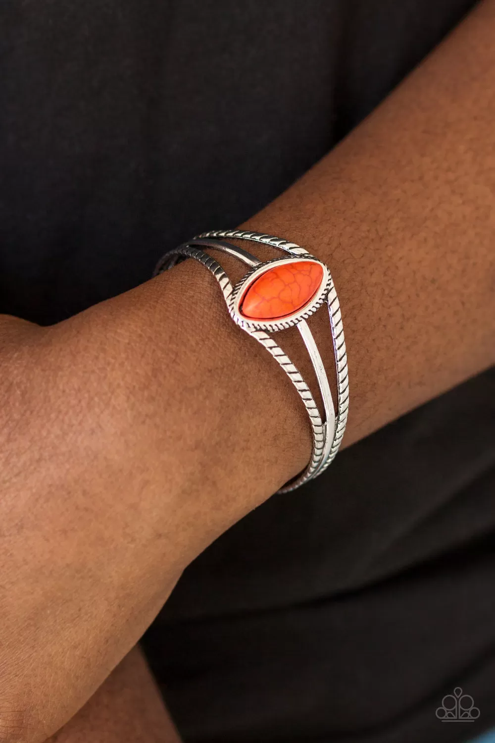 Western Wanderer - Orange Paparazzi Bracelet