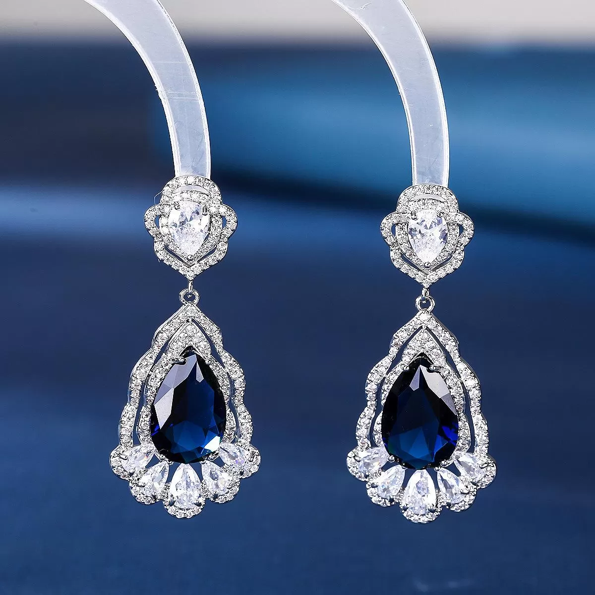 Women's Earrings Teardrop Zirconia Diamond Earring Dangle Earring