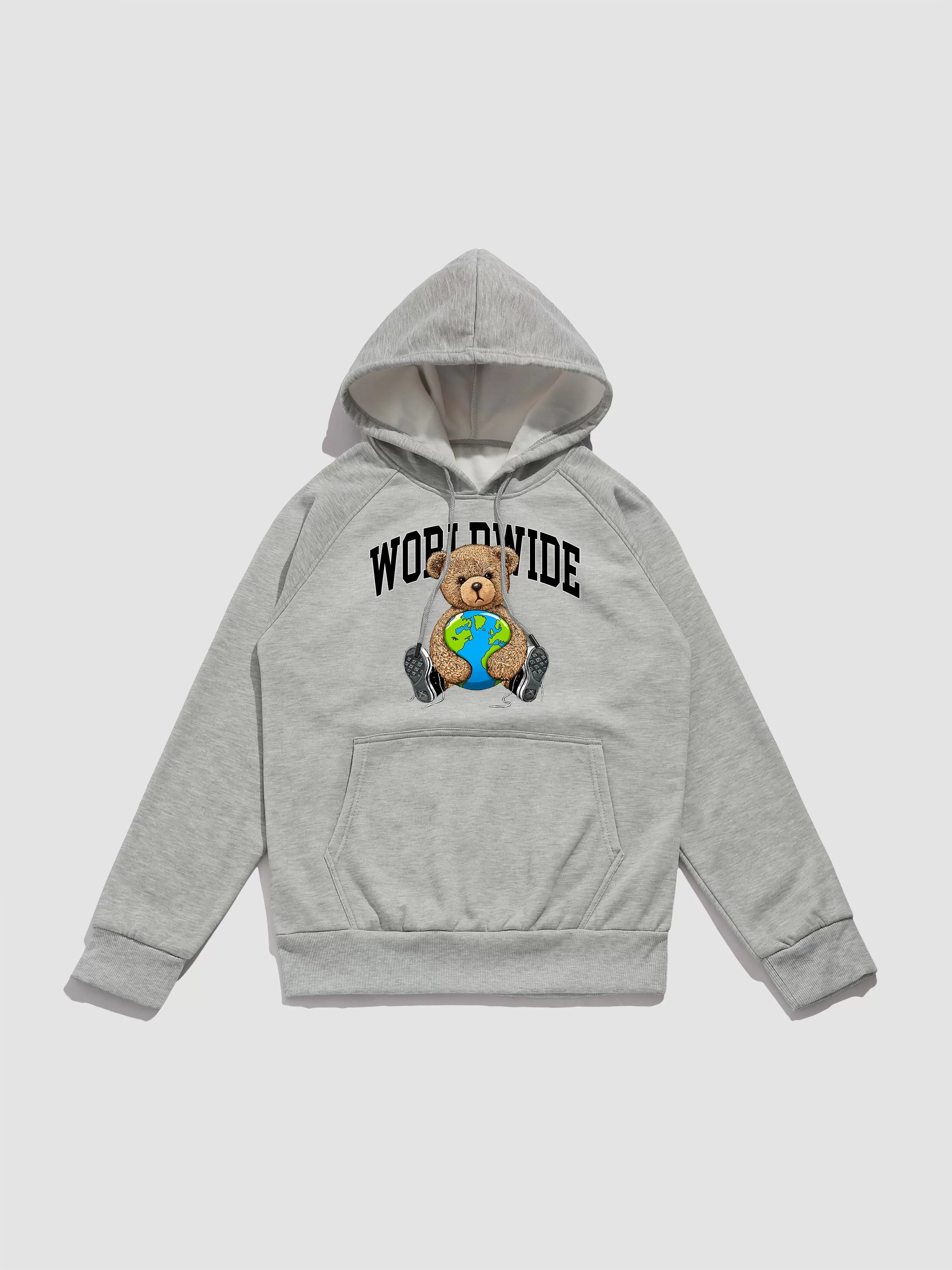 Worldwide Bear Print Hoodie