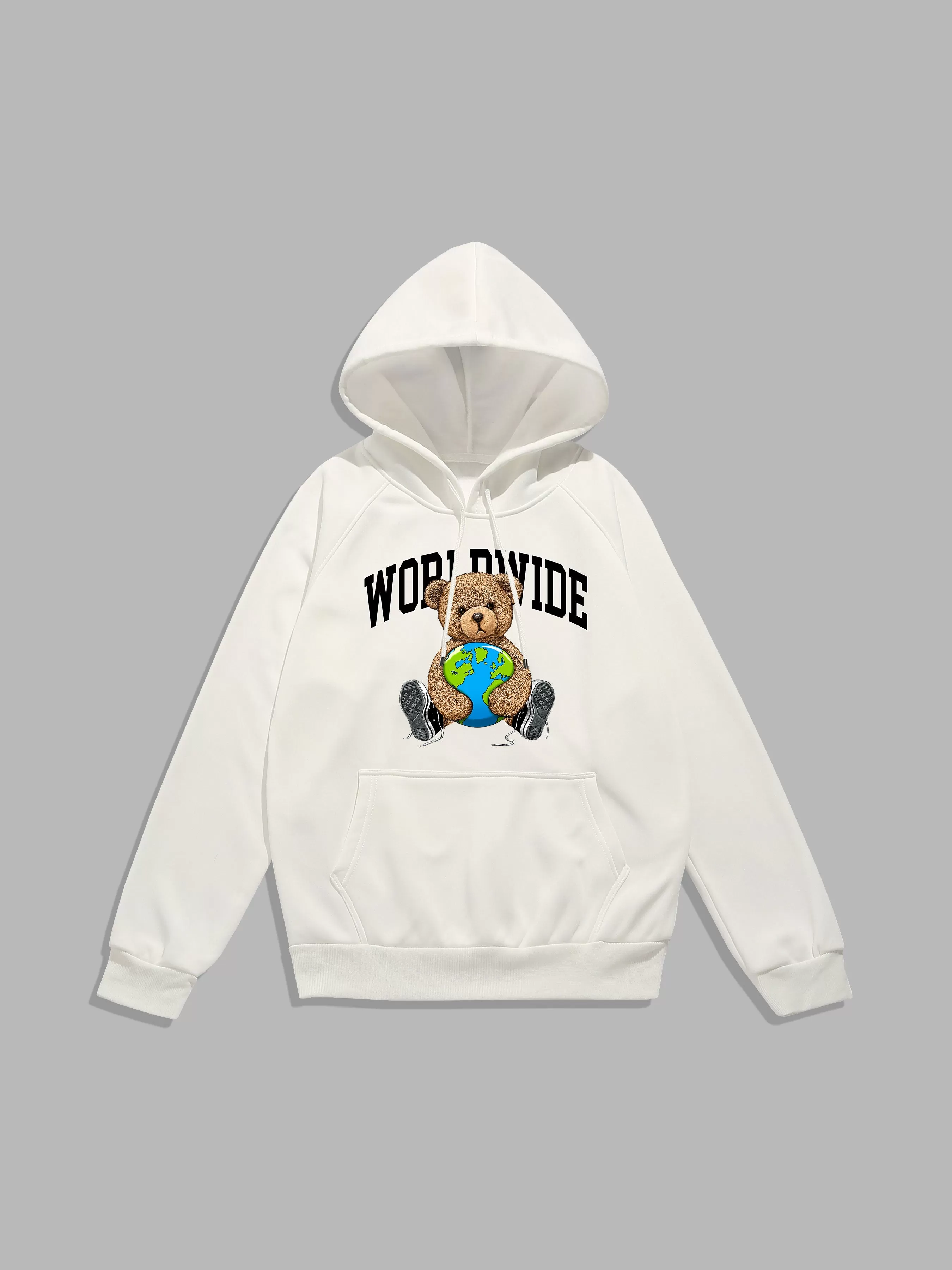 Worldwide Bear Print Hoodie