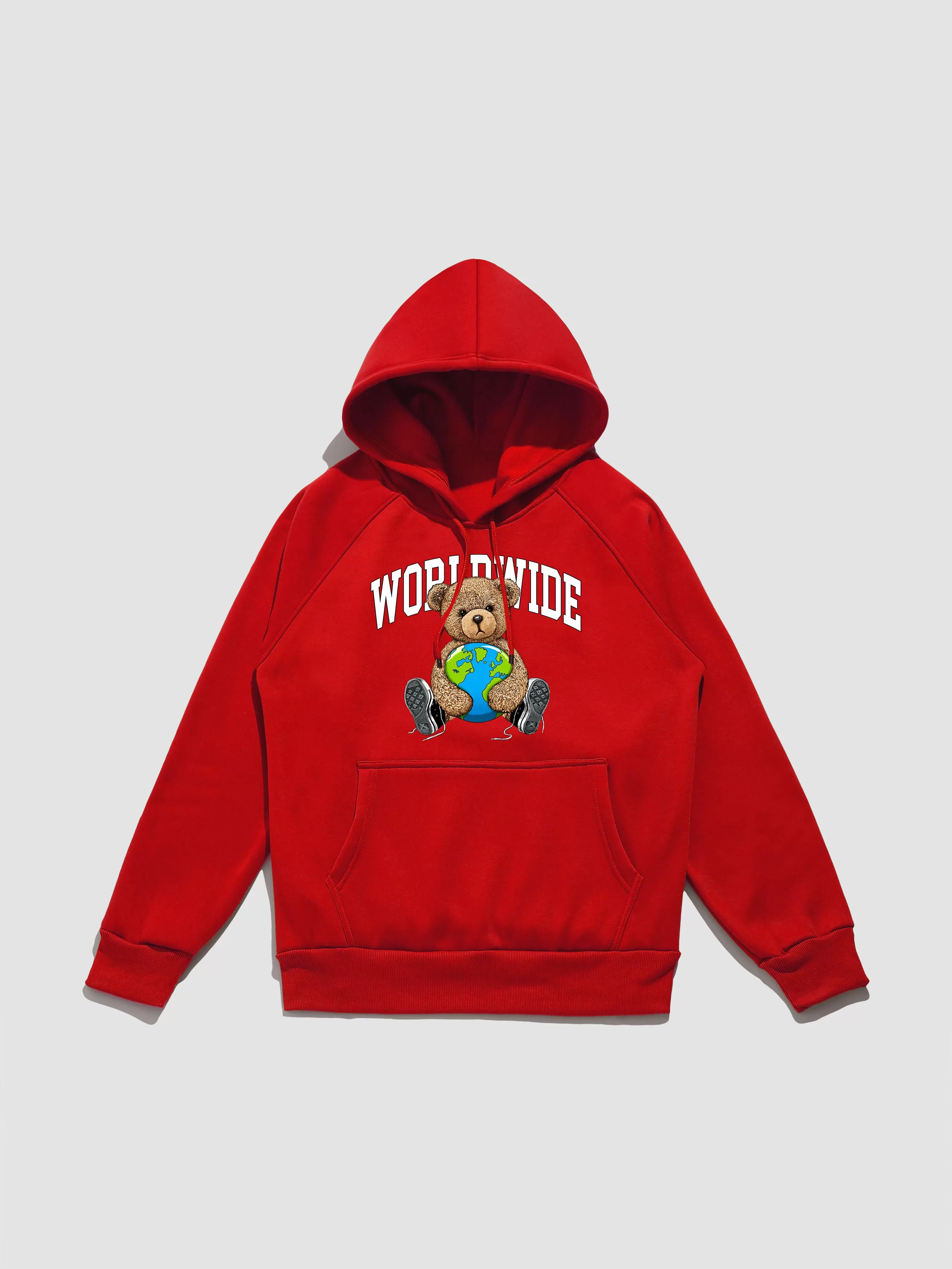 Worldwide Bear Print Hoodie