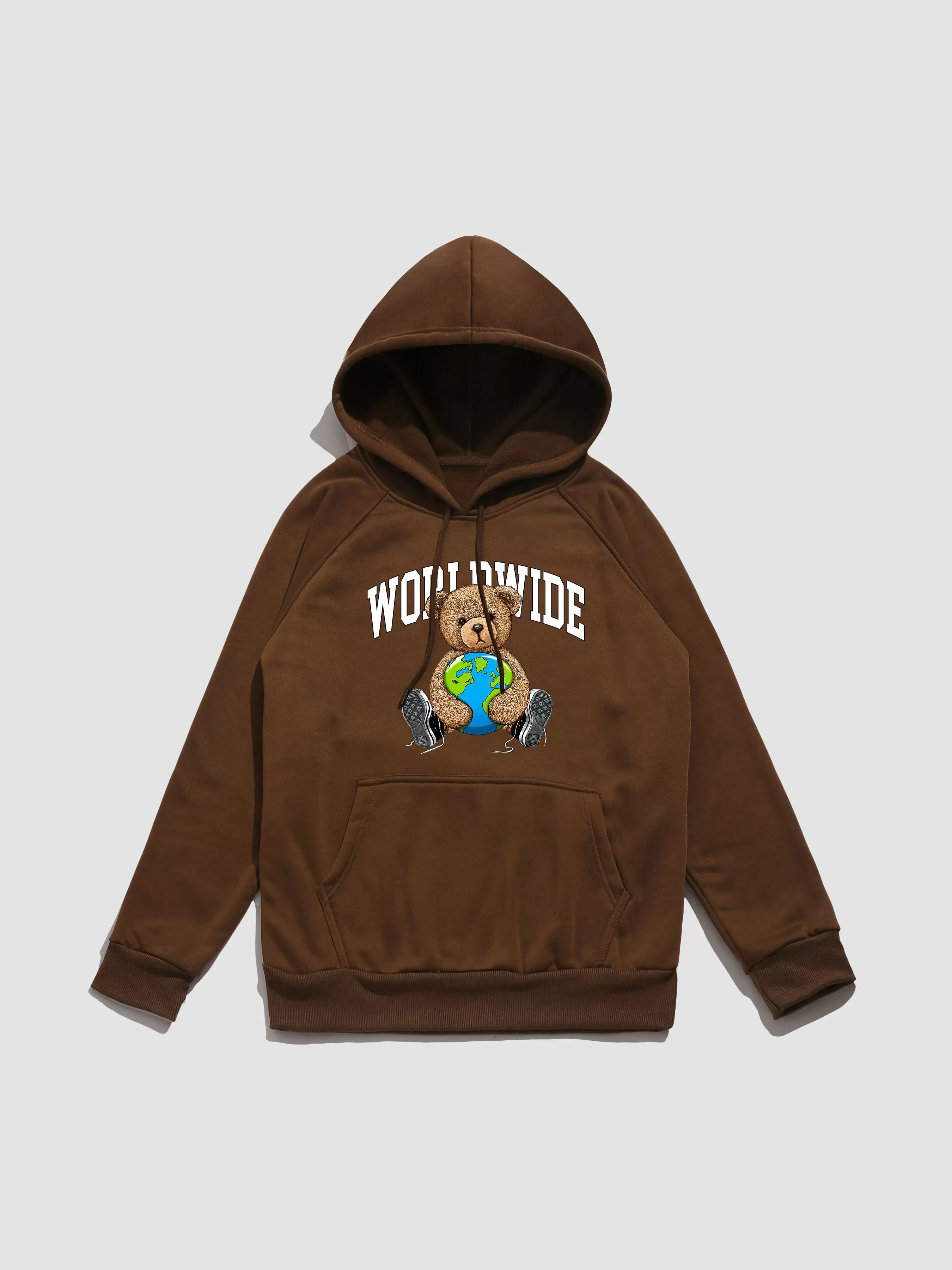 Worldwide Bear Print Hoodie