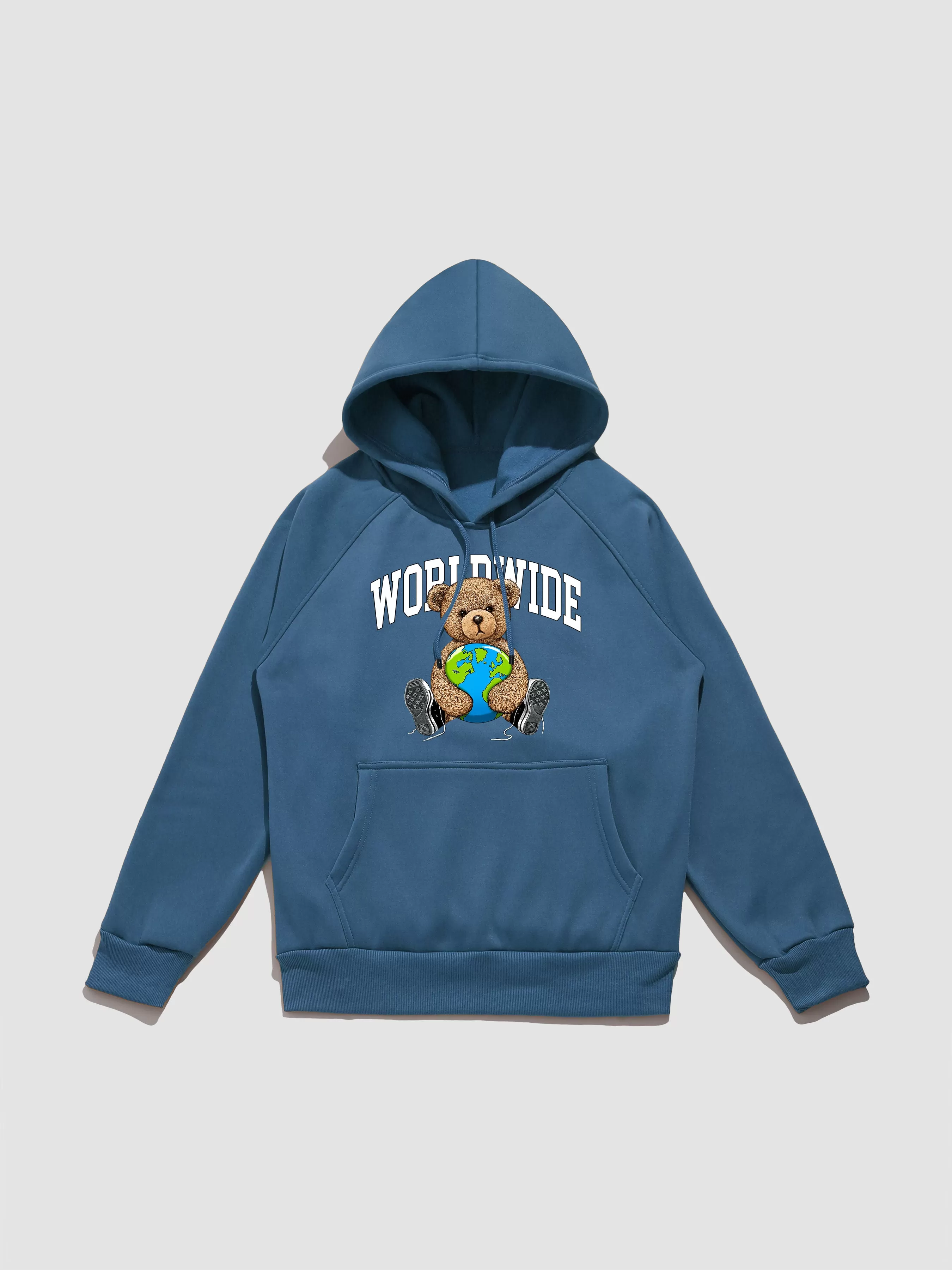 Worldwide Bear Print Hoodie