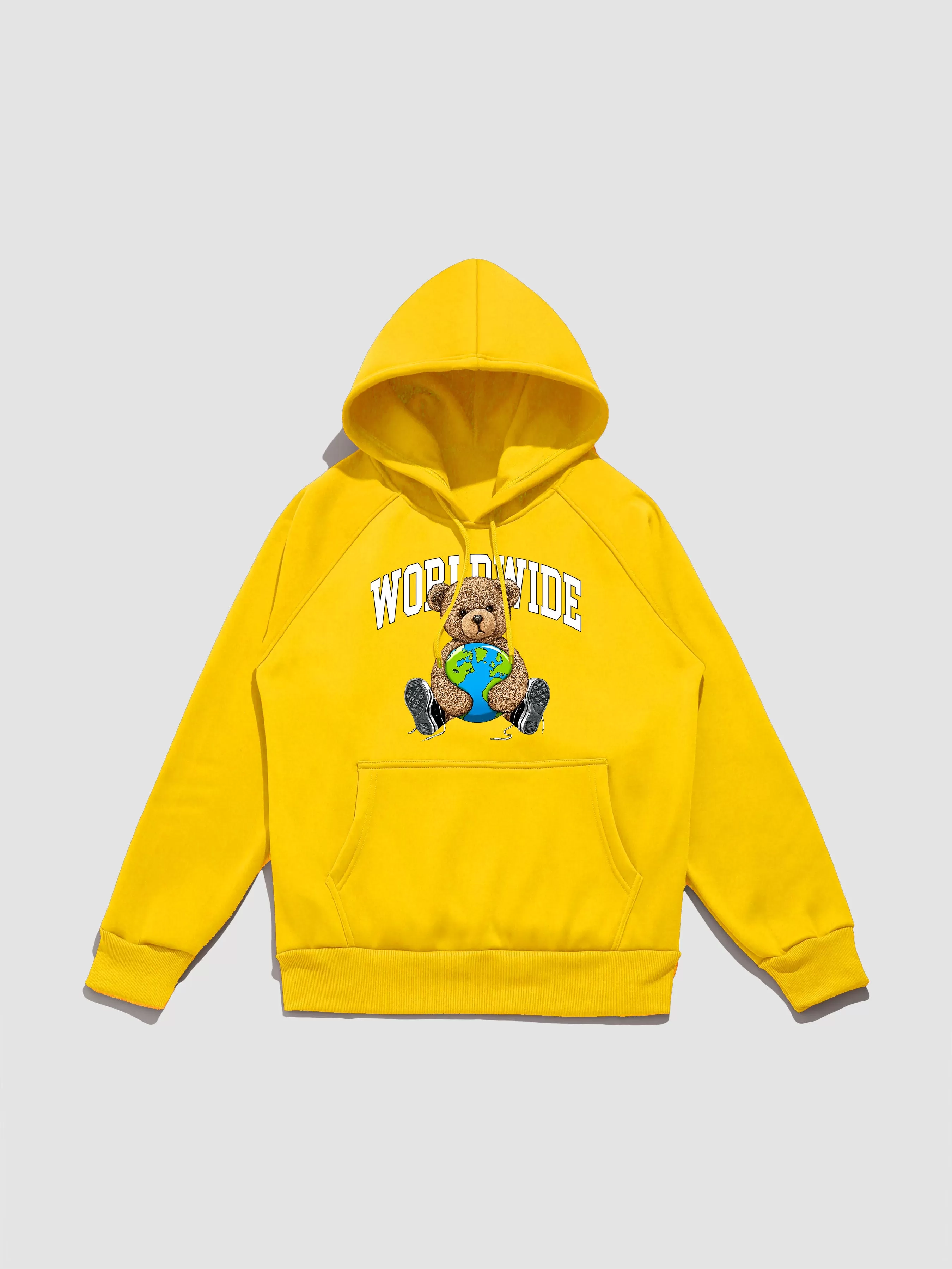 Worldwide Bear Print Hoodie