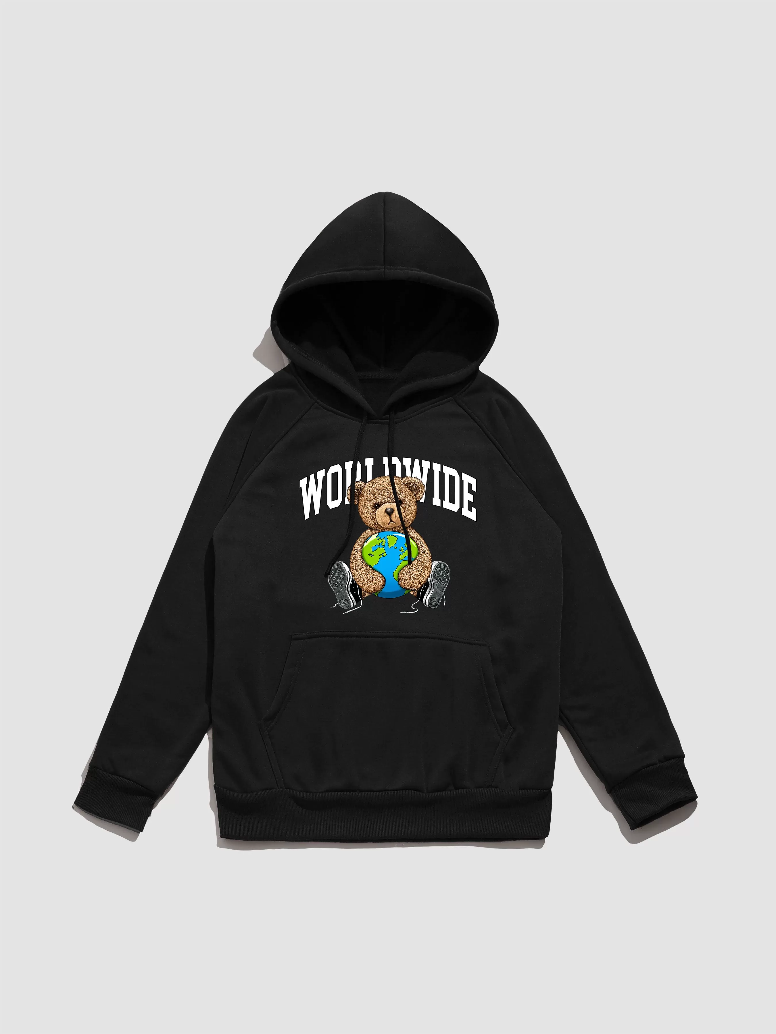 Worldwide Bear Print Hoodie