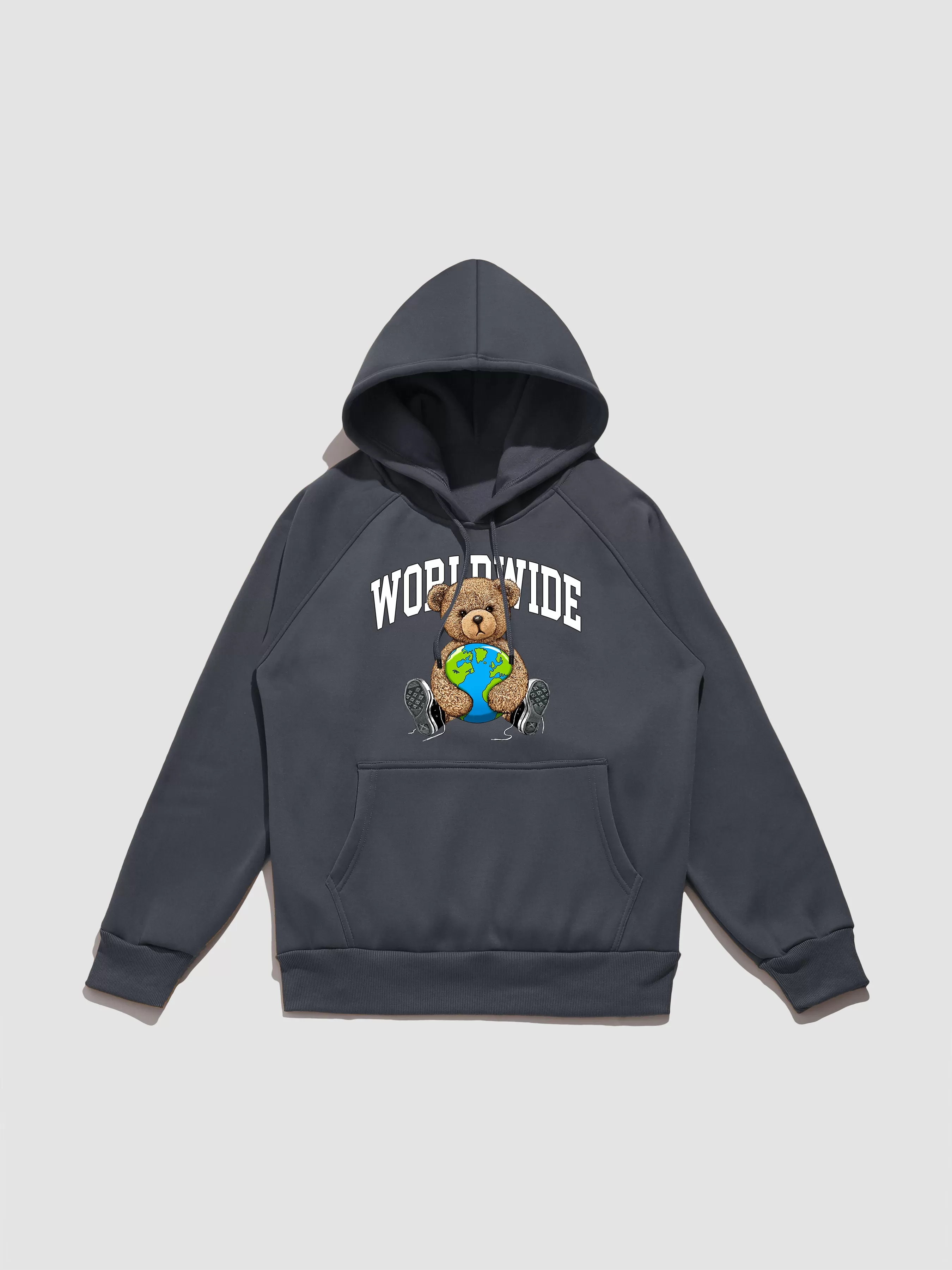 Worldwide Bear Print Hoodie